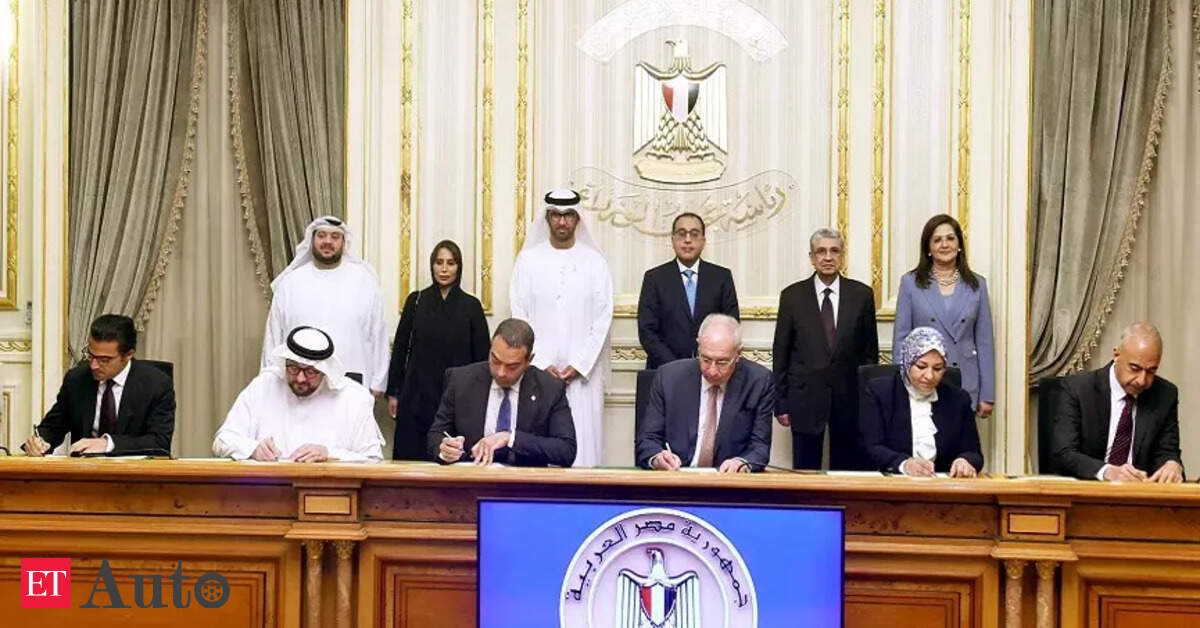 Egypt to work with UAE’s Masdar to make green hydrogen – ET Auto