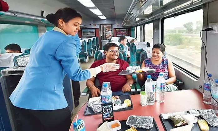 Meals delivered on the train