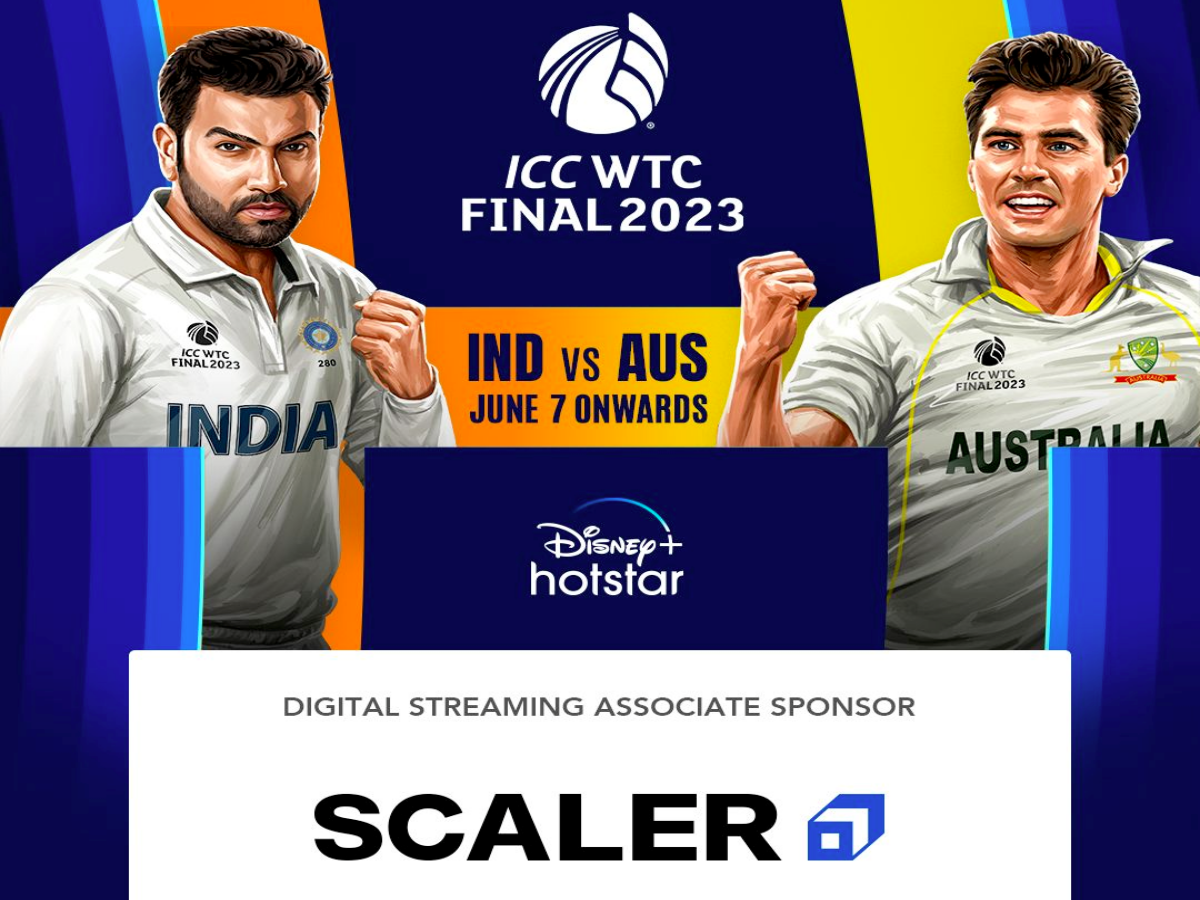 Scaler partners with Disney Hotstar for WTC 2023 Finals