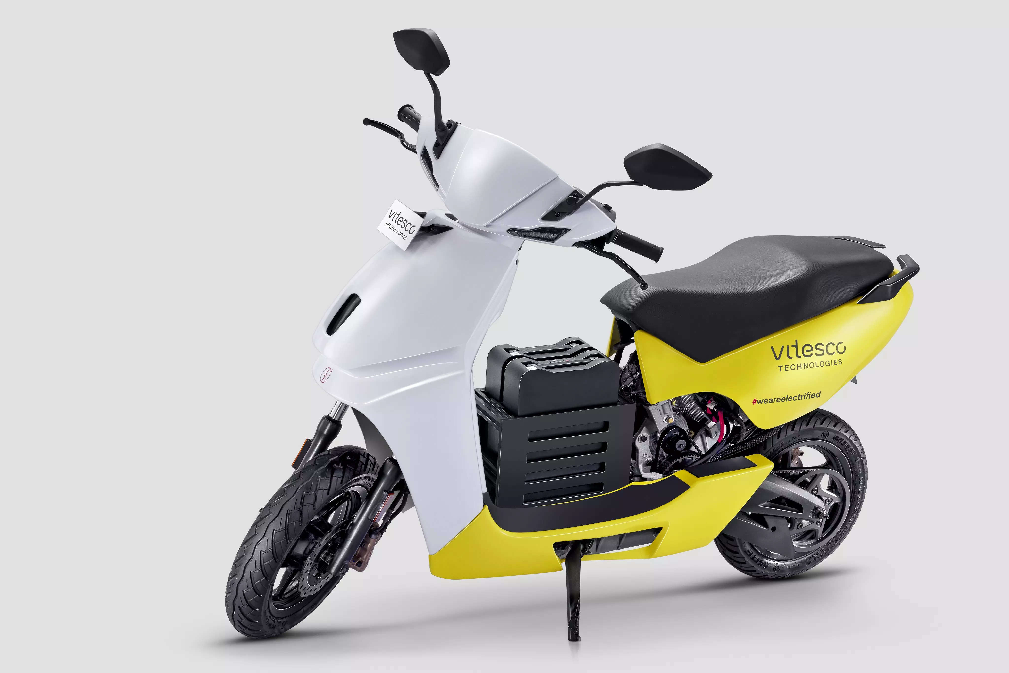 <p>Klaus Hau, Executive Board Member and Head of Powertrain Solutions Division and Anurag Garg, Managing Director &amp; Country Head of Vitesco Technologies India, unveiled the Demo scooter at the facility in Talegaon, Pune.</p>