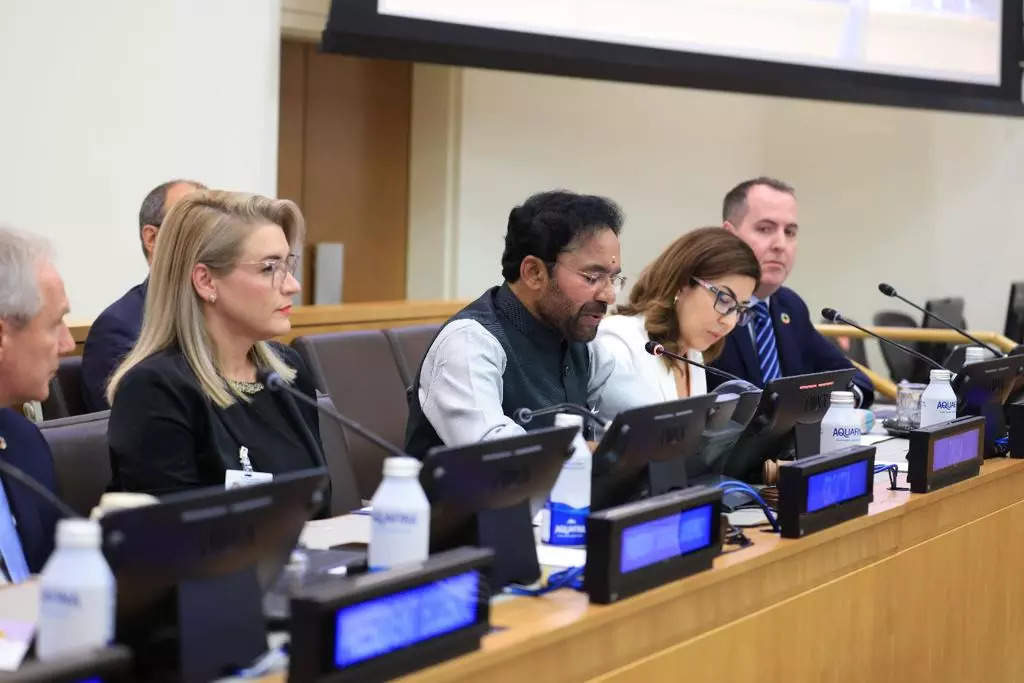 <p>GK Reddy during roundtable discussion at UN Forum</p>
