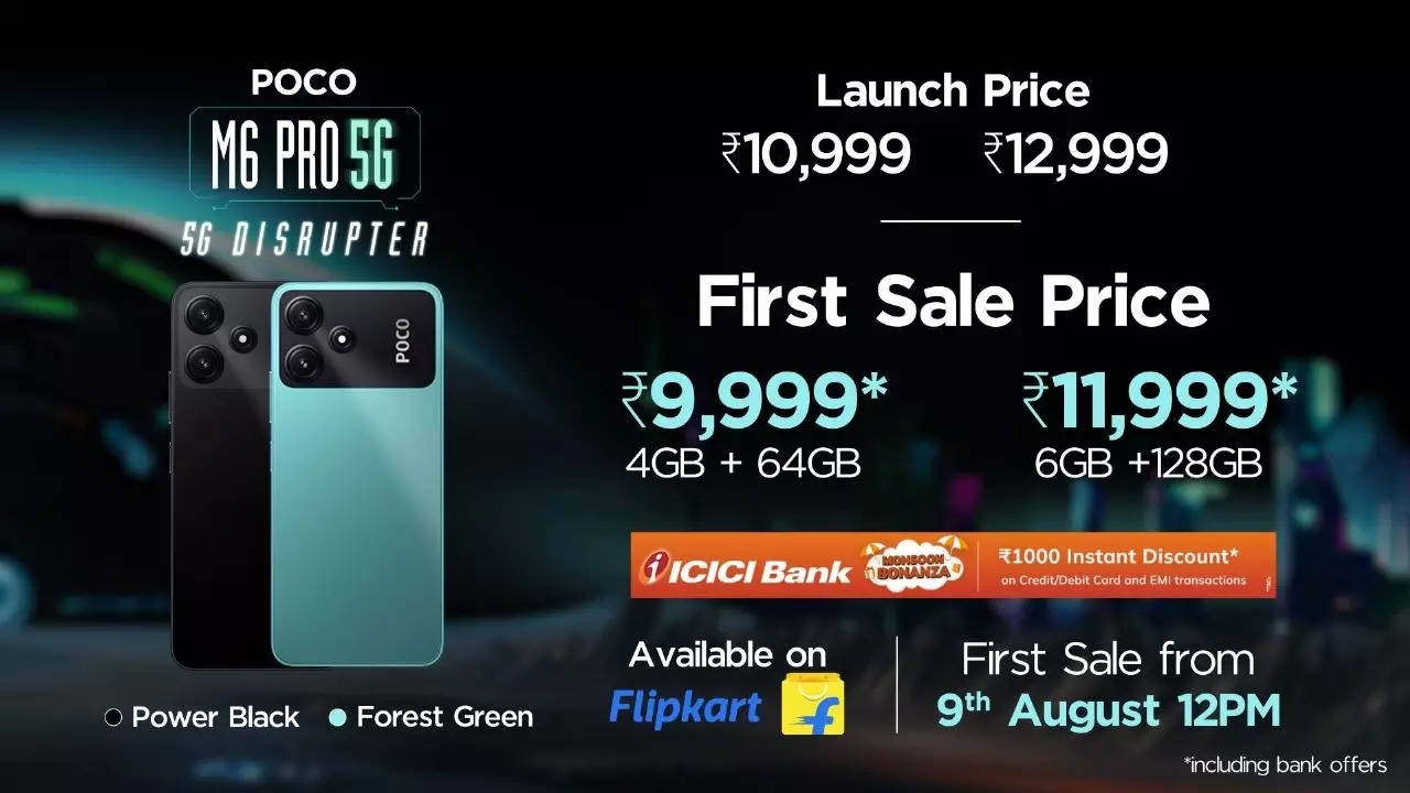 Poco 5G Mobile Phones Price List in India 2024