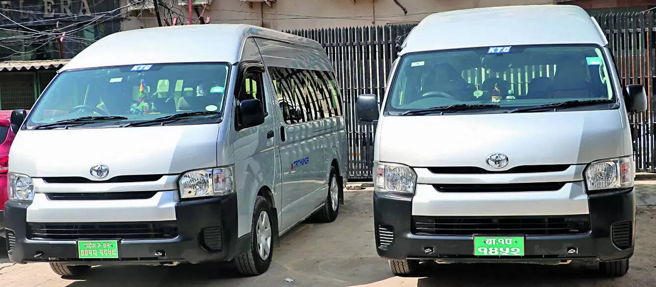 <p>KTC India, the country's oldest car rental company founded in 1943, got 25 Toyota Commuter vans from Nepal last Saturday. Its next task is to fly in a luxury van from Dubai.</p>