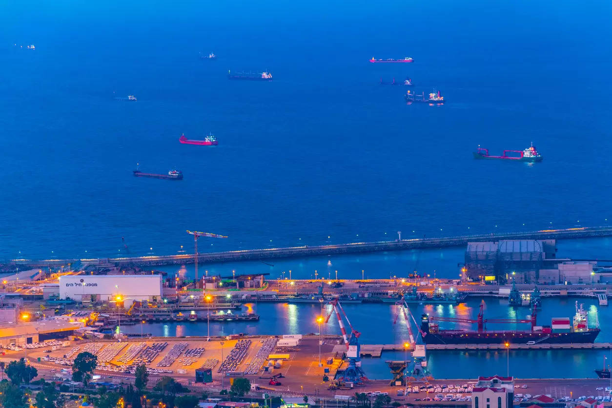 <p>Haifa Port in Israel</p>