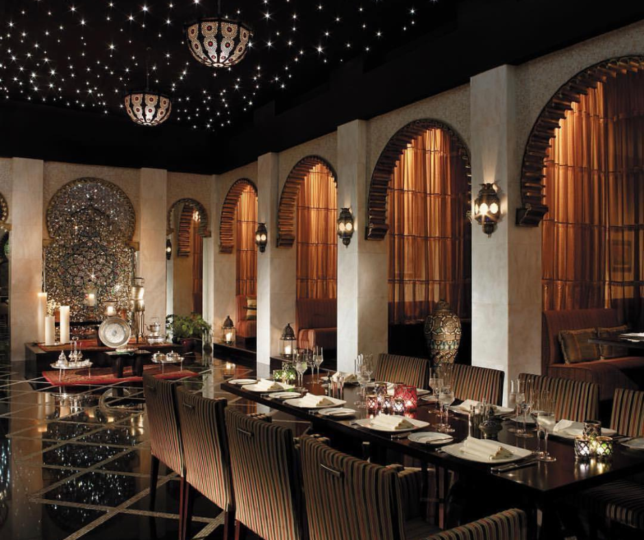 

<p> Aangan at Shangri-La Muscat offers contemporary Indian dishes and stunning views of the Gulf of Oman.</p>
<p>“/><figcaption class=