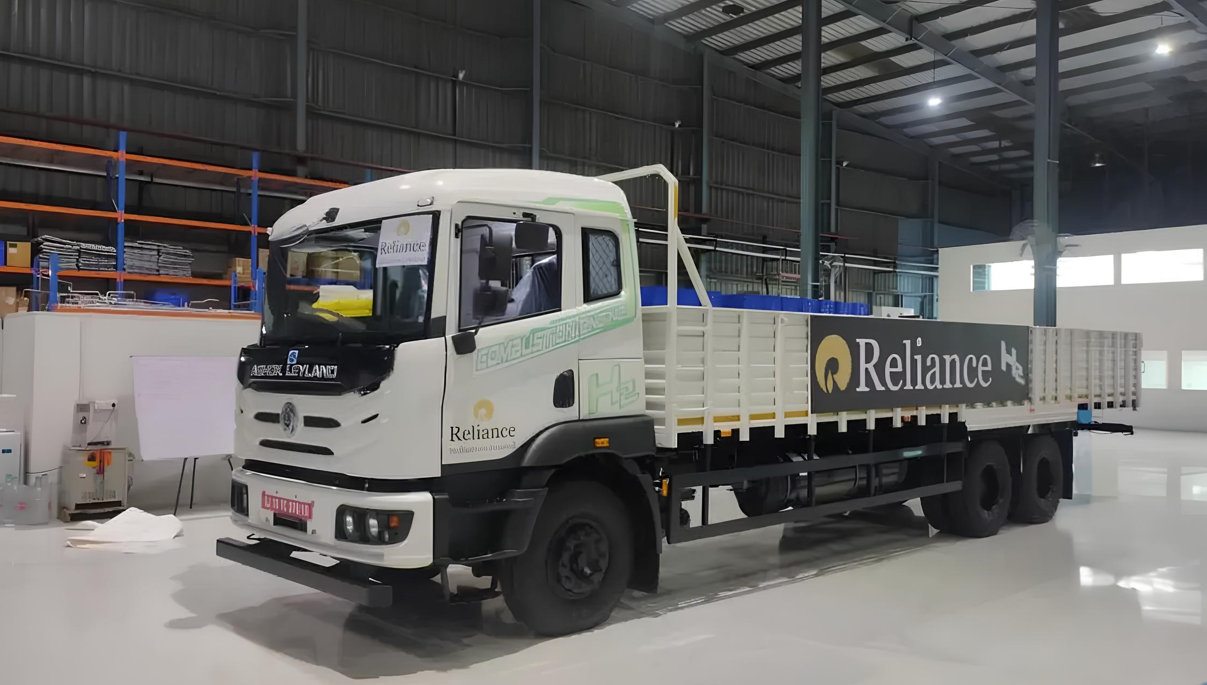 <p>A notable example is the collaborative initiative between RIL and Ashok Leyland, which intends to implement such a strategy. This initiative entails establishing HRS (Hydrogen Refuelling Stations) on the daily operating routes of these trucks. </p>