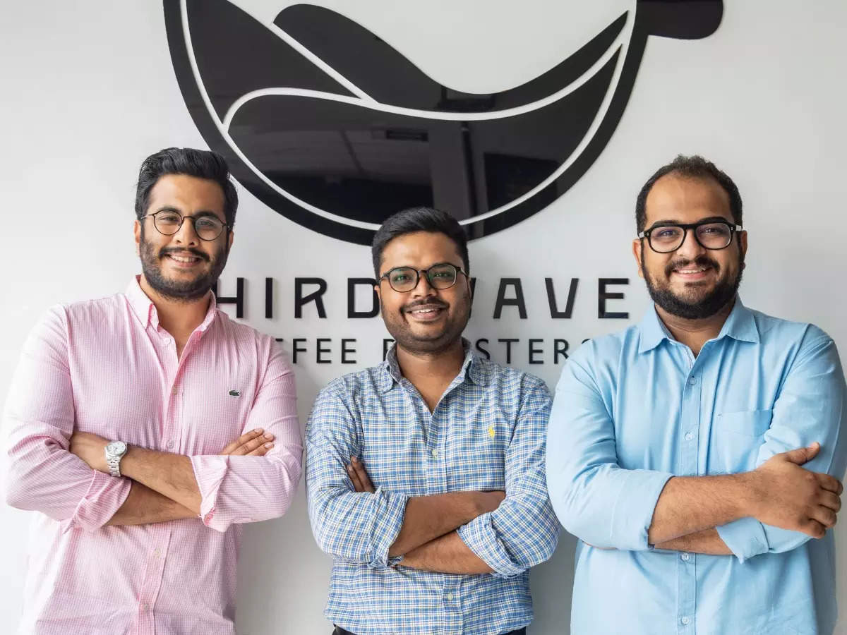<p>(Left to Right) Third Wave Coffee founders: Sushant Goel, Ayush Bathwal and Anirudh Sharma</p>