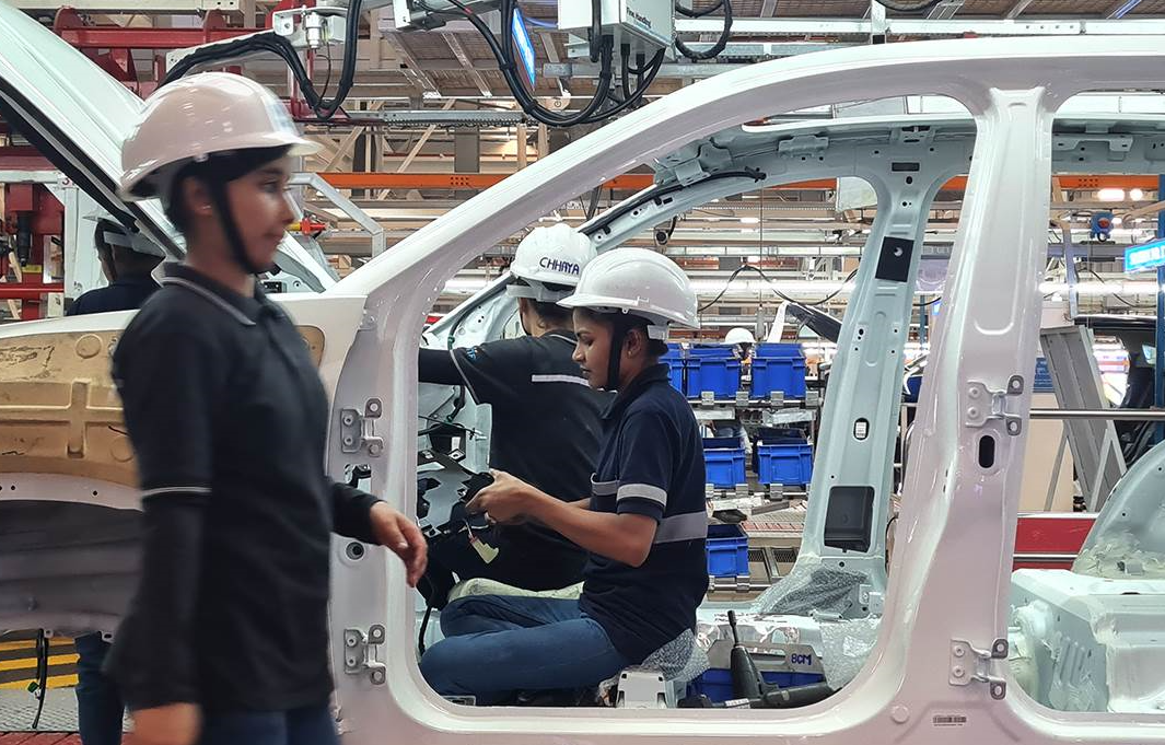 <p>Tata Motors has more than 4,500 women working on the shop floor across all its plants, while more than 1,850 women help assemble commercial vehicles, including trucks and buses.</p>