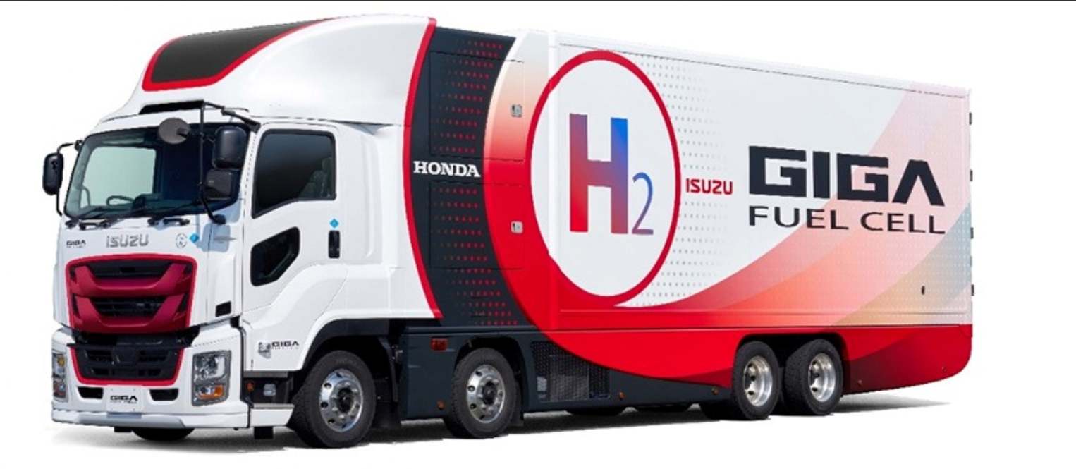 <p>Giga fuel cell is being co-developed by Isuzu and Honda.</p>