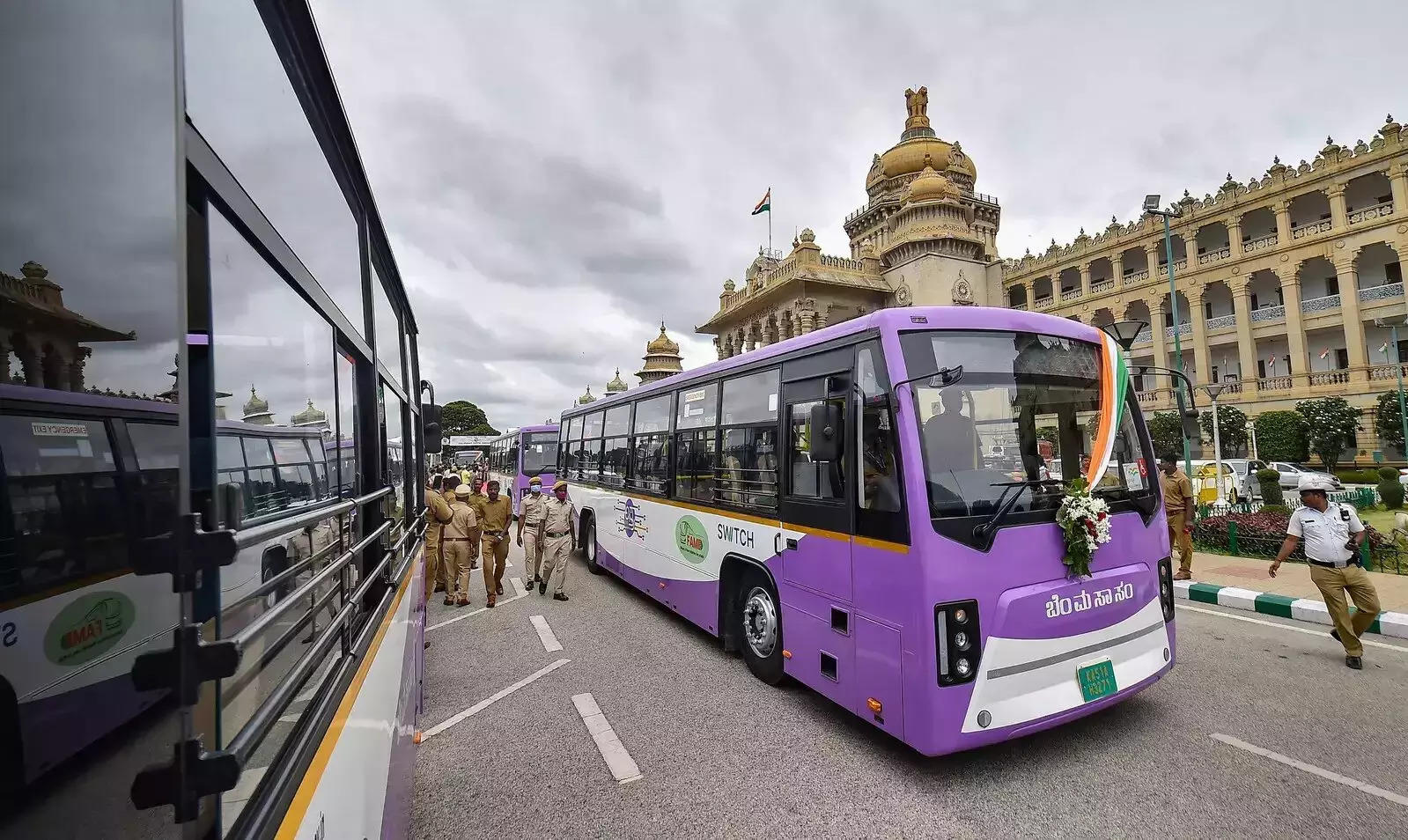 <p>Currently, BMTC operates 5,596 schedules, covering 57,463 trips, spanning 11.37 lakh km, with an average of 43 lakh passengers travelling daily. </p>