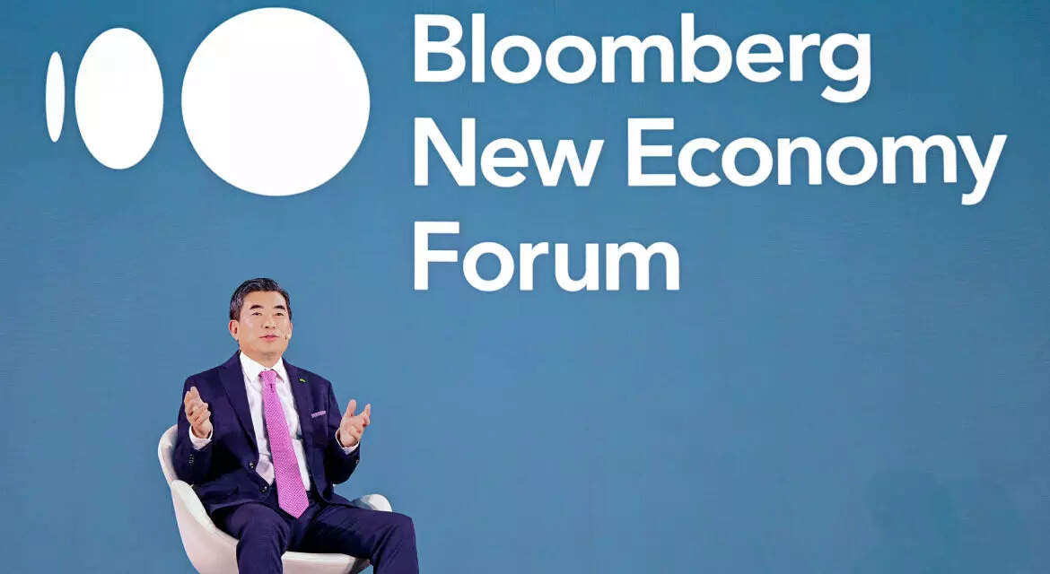 <p>President of AAM Division, Hyundai Motor Group and CEO of Supernal, Jaiwon Shin, at the 2023 Bloomberg NEF Plenary Session.</p>