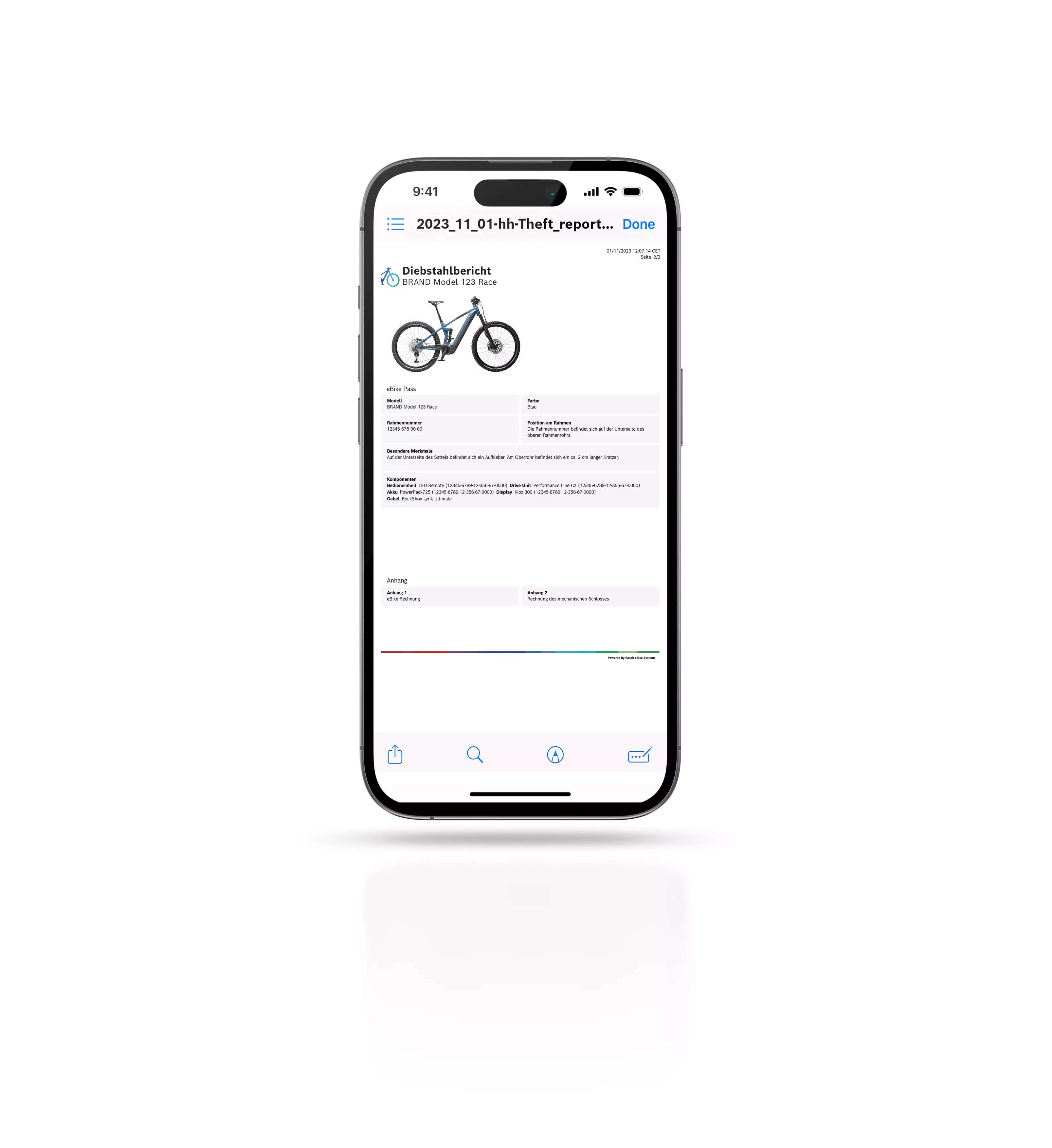 <p> The digital eBike pass shows eBikers all the important information about their eBike at a glance. </p>