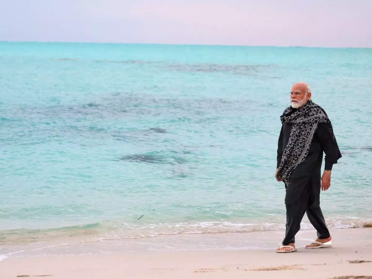 <p>PM Modi during his Lakshadweep trip</p>