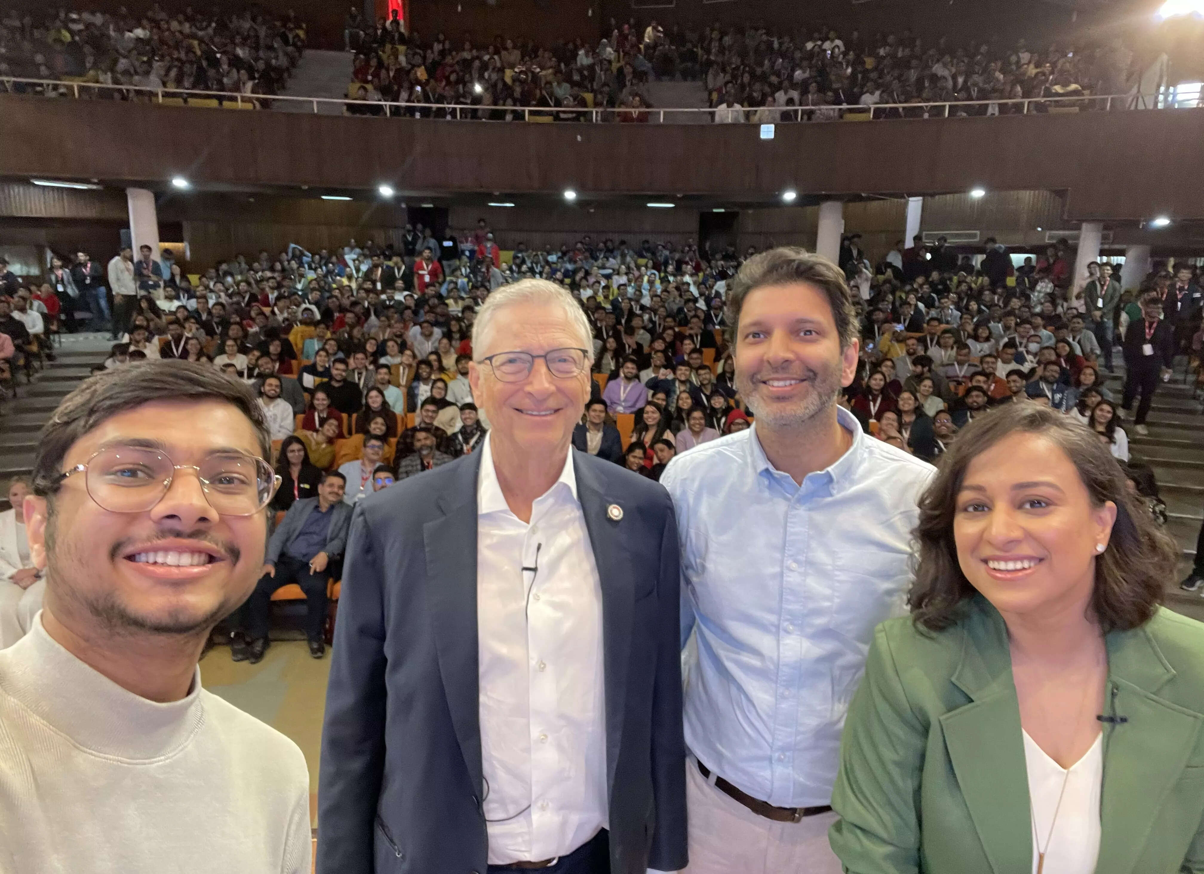 <p>Bill Gates at IIT Delhi </p>