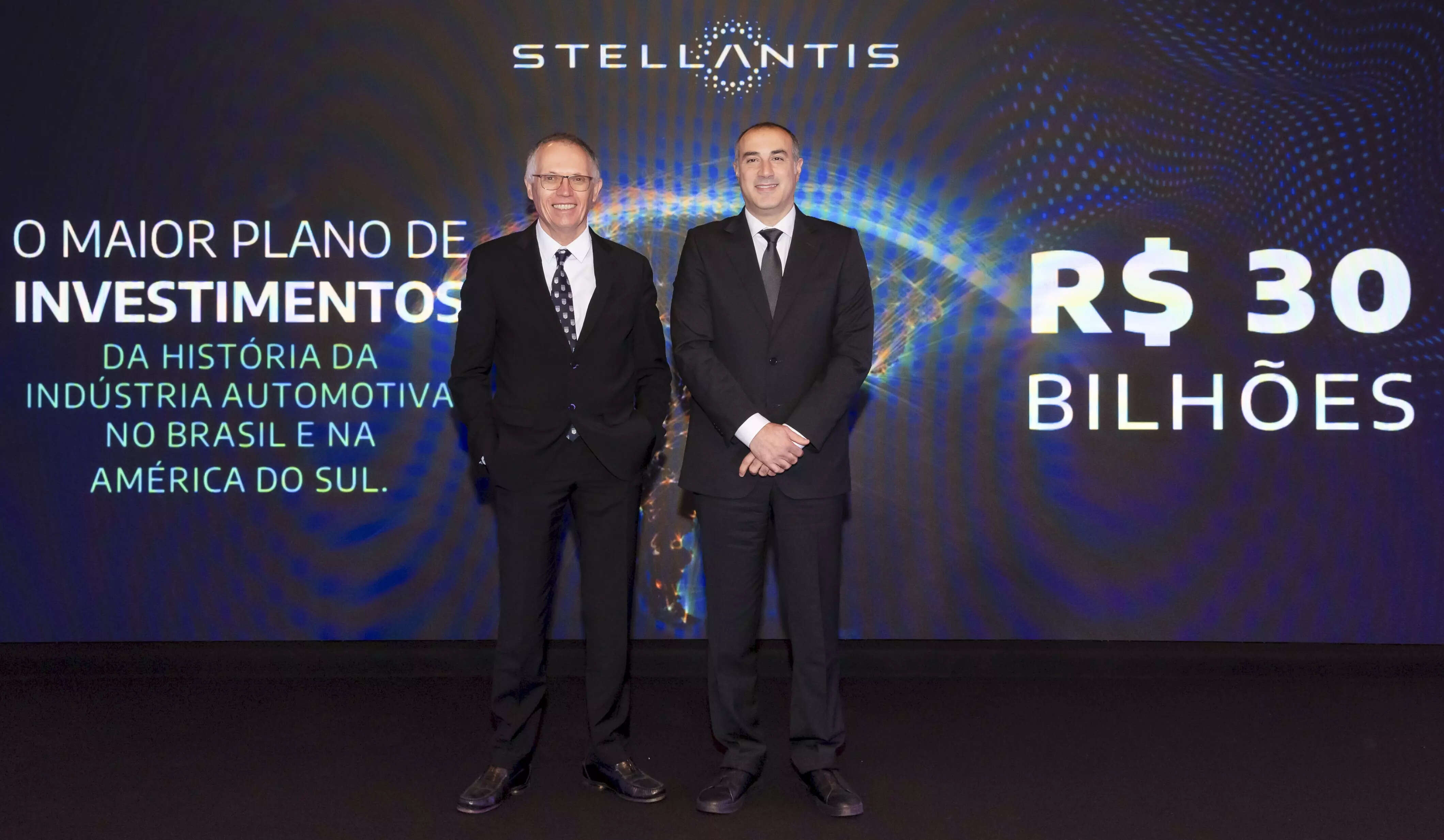 <p>Stellantis CEO Carlos Tavares and Stellantis South America COO Emanuele Cappellano.<br></p>