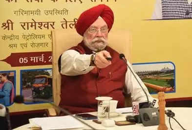 <p>Hardeep Singh Puri, Union Minister for Petroleum & Natural Gas.</p>