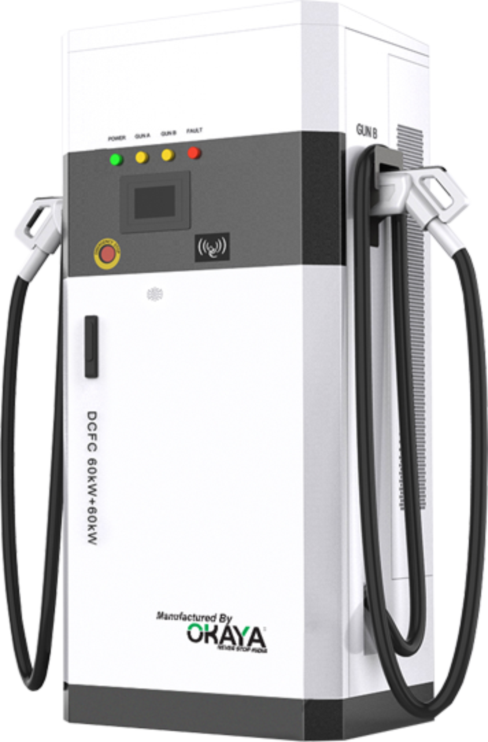 <p>Okaya EV Chargers has installed more than 3000 DC EV chargers and supplied more than 50,000 AC chargers. </p>