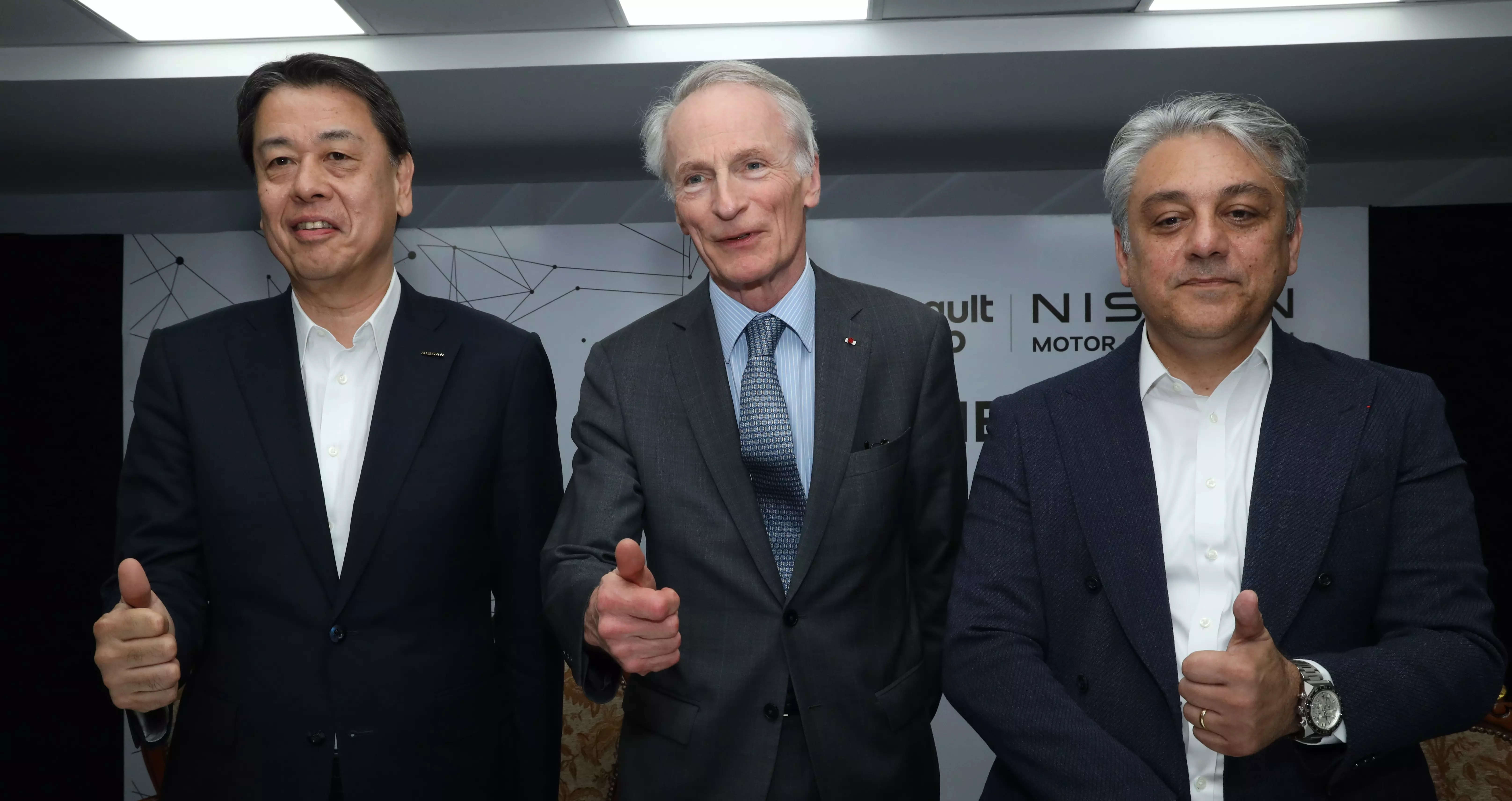 <p>(L to R) Makoto Uchida, President &amp; CEO, Nissan Motor Corporation; Jean-Dominique Senard, Chairperson, Renault Nissan Alliance<span class="redactor-invisible-space">; Luca de Meo, CEO, Renault Group<span class="redactor-invisible-space"></span></span></p>