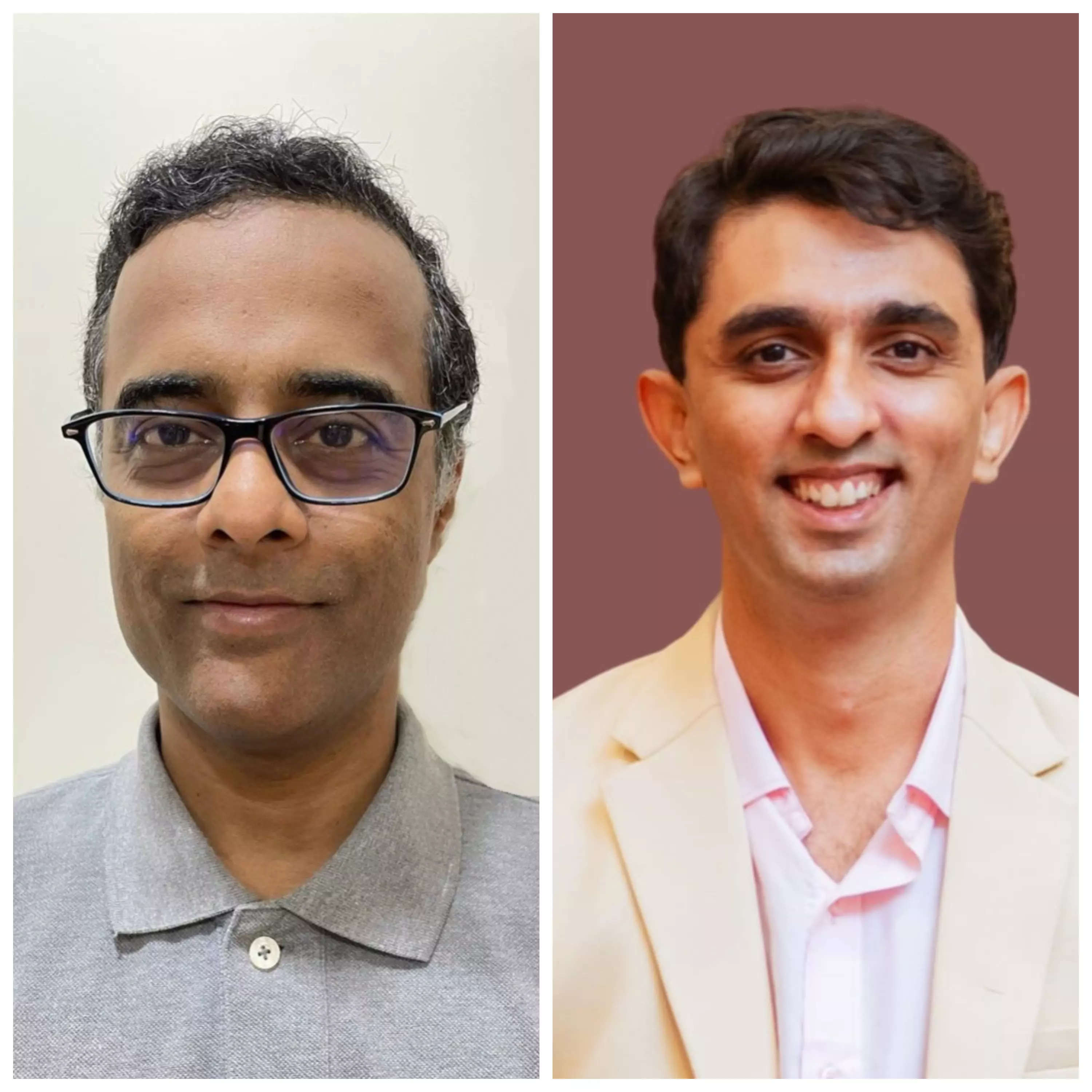 <p>(Left) Dr Avinash Ghalke and Rohit Prabhudesai (Right).</p>