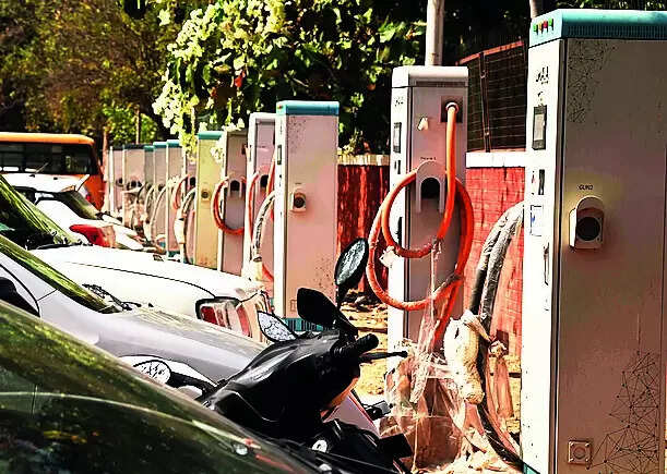 <p>Installation of charging stations at petrol pumps has been marred by issues like lack of space and restriction of movement of vehicles which come for other fuel like petrol and diesel.</p>