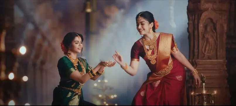 Kalyan Jewellers unveils the new campaign film promoting Nimah- heritage jewellery line featuring brand ambassadors Rashmika  Mandanna and Kalyani Priyadarshan
