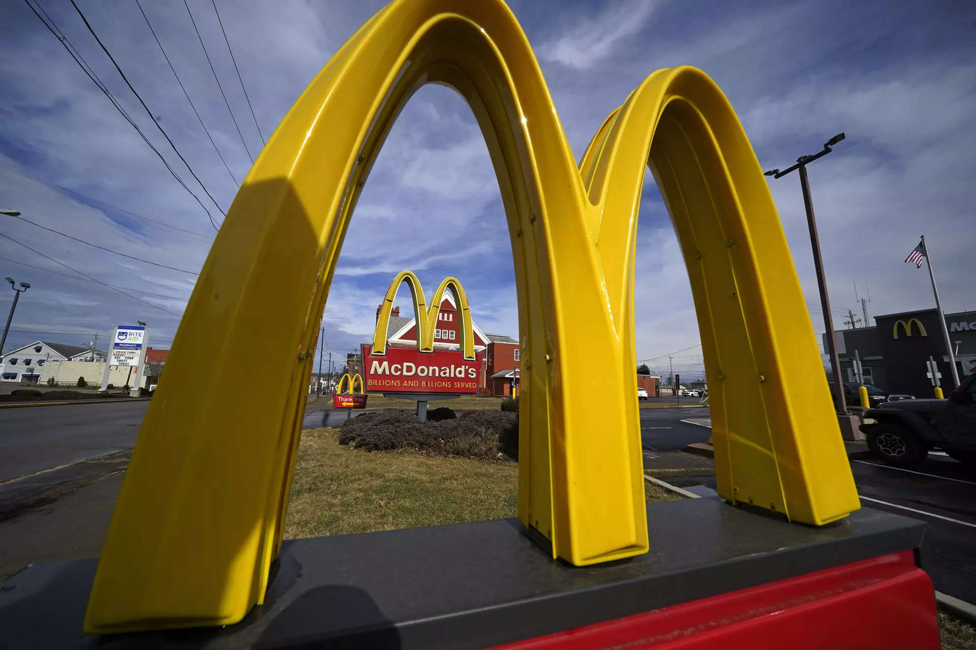 <p> McDonald's restaurant signs (file image)</p>