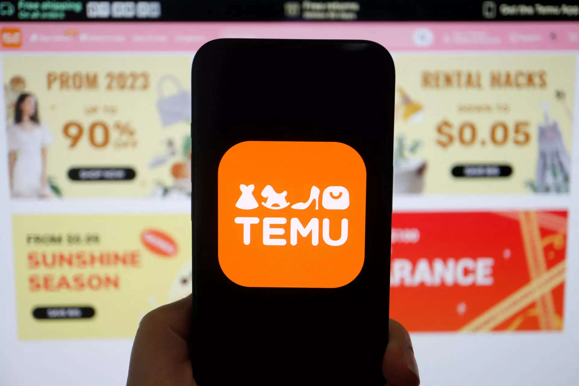 <p>The logo of Temu, an e-commerce platform owned by PDD Holdings (file image)</p>