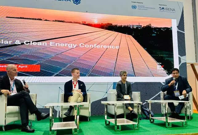 <p>IREDA CMD Pradip Kumar Das speaks during a panel discussion on 'Future Growth Opportunities for Long Duration Energy Storage' held at the World Future Energy Summit 2024 in Abu Dhabi on April 17.</p>