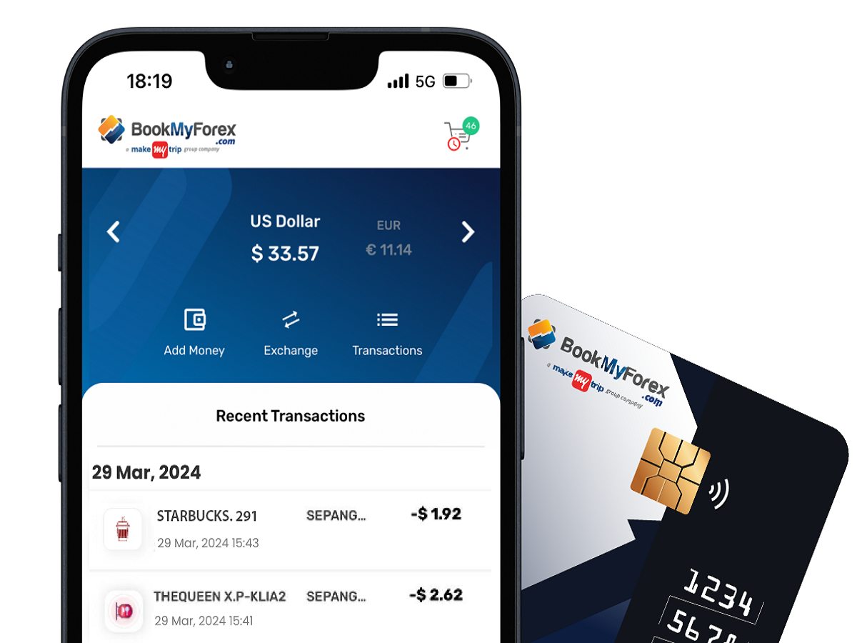 BookMyForex launches new foreign exchange app with real time forex card reloads