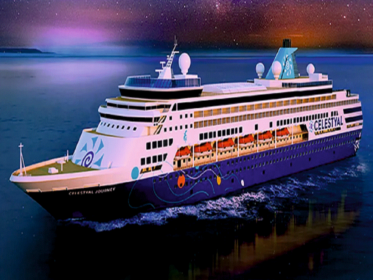 Vizag international cruise terminal welcomes maiden voyage of luxury cruise ship The World