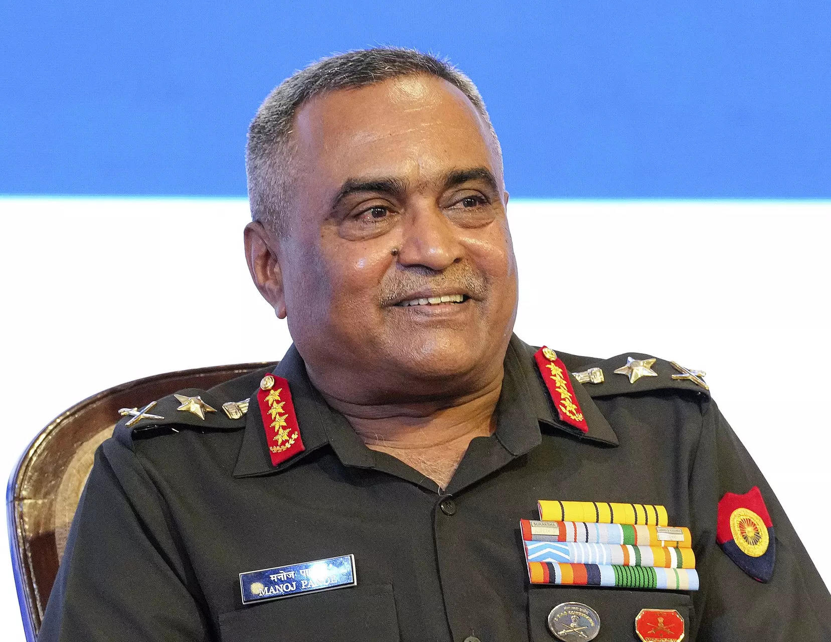 <p>Chief of Army Staff General Manoj Pande at a session during All India Management Association's (AIMA) 9th National Leadership Conclave themed 'Unshackling Leadership: Flexibility, Agility, Adaptability', in New Delhi, on Tuesday. (PTI Photo/Kamal Kishore)</p>