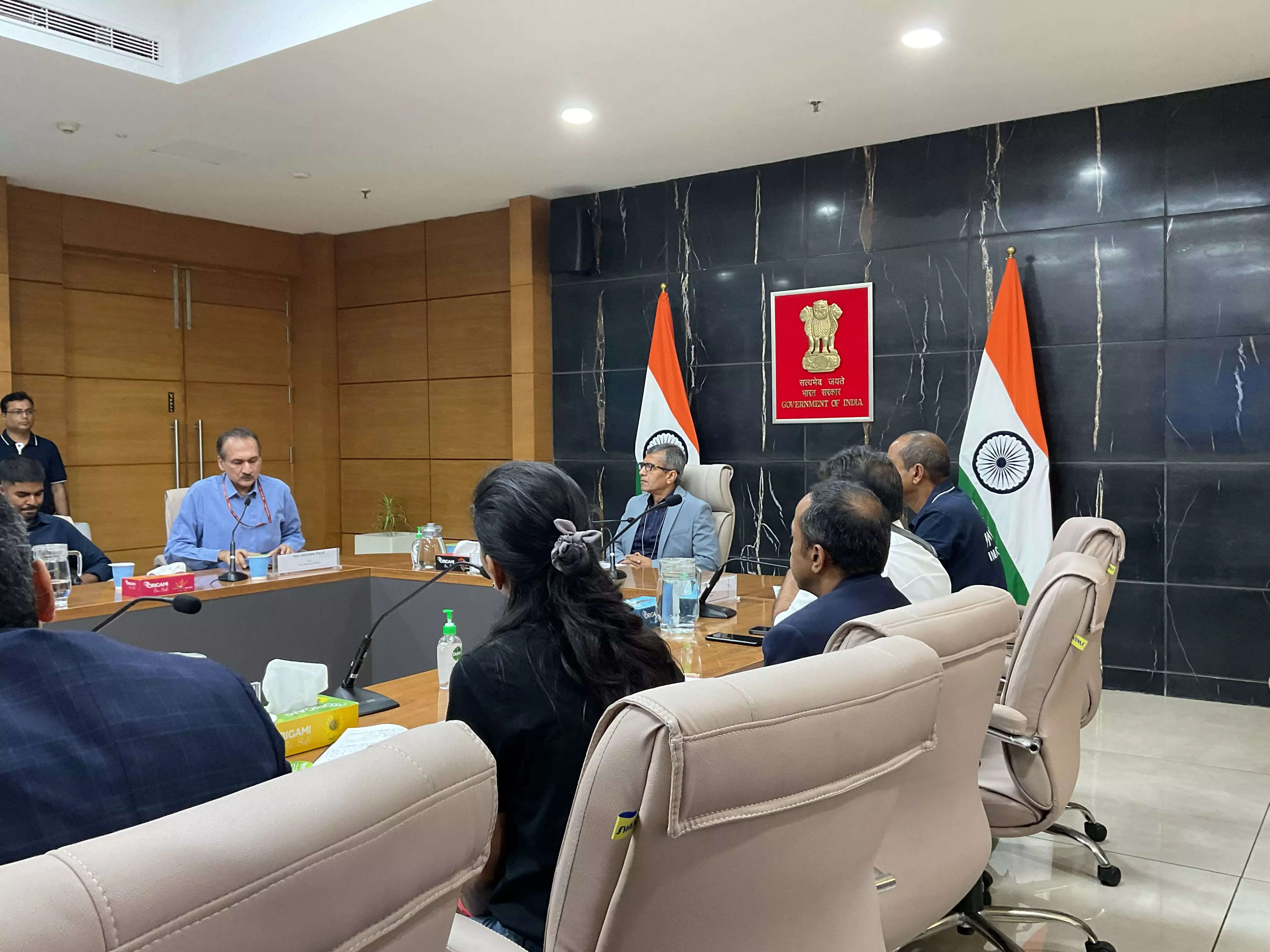 <p>Rajesh Kumar Singh, Secretary, DPIIT at a media interaction</p>