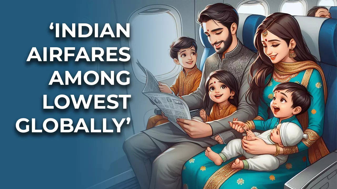 भारत का नागरिक विमानन बाज़ार दुनिया में सबसे तेज़ी से बढ़ने वाले बाज़ारों में से एक है। (एआई छवि)</p><p>“/><figcaption class=