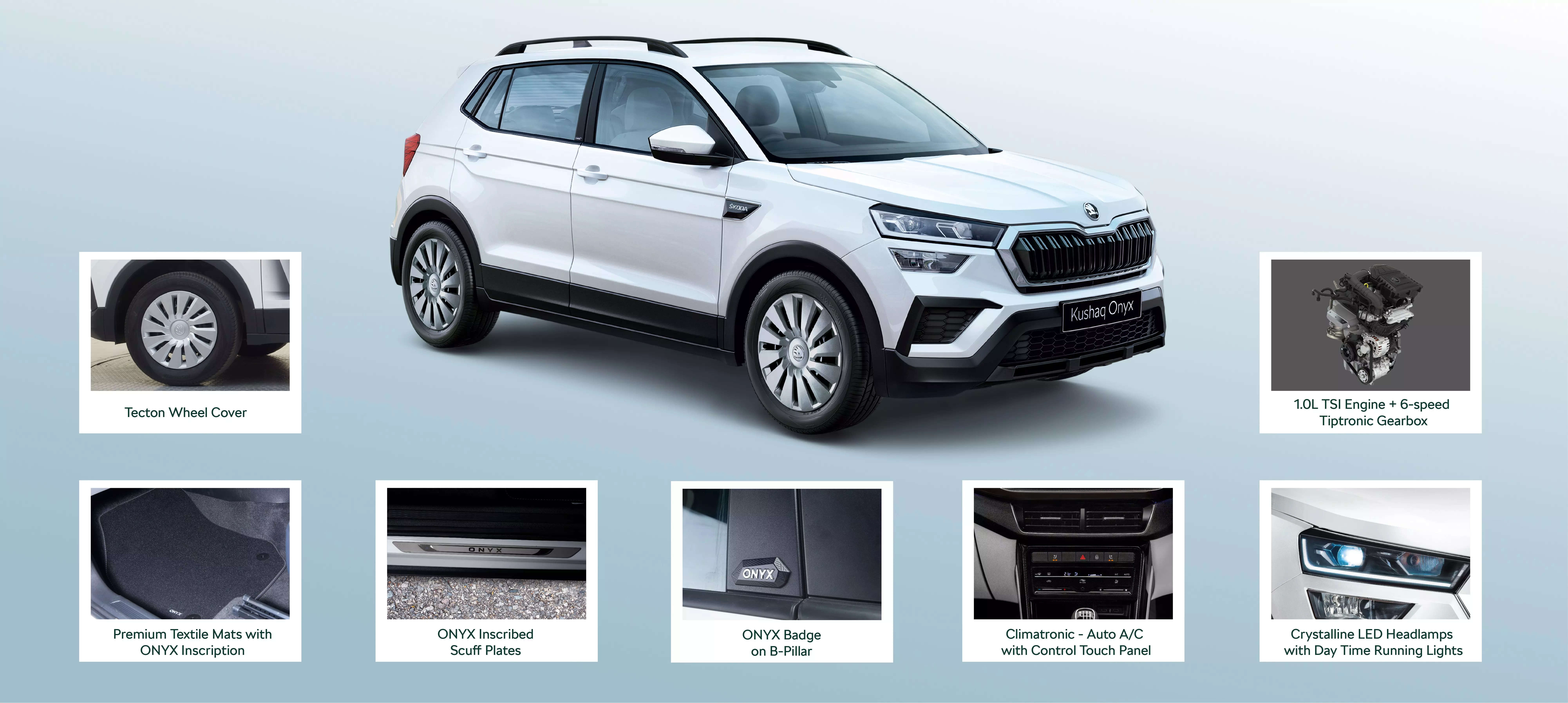 <p>The Onyx AT, like the Onyx before it, slots between the current Active and Ambition variants of Skoda’s best-selling SUV. </p>