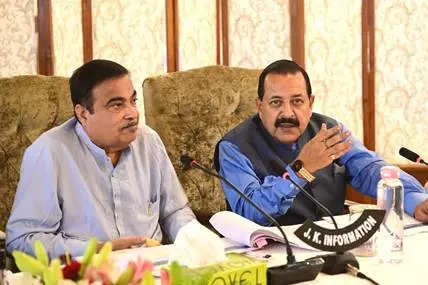 <p>Gadkari chairs a review meeting that was also attended by Union Minister of State in the Prime Minister's Office (PMO) Jitendra Singh in New Delhi on Monday.</p>