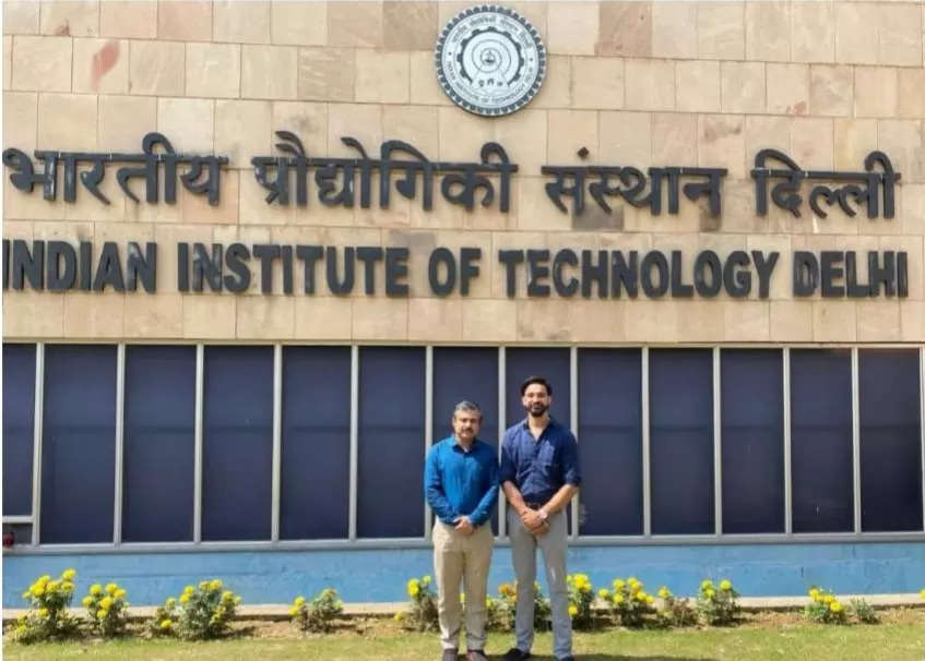 <p>Dr Jayanta Bhattacharyya (left) and PhD Scholar Vidit Gaur (right)</p>