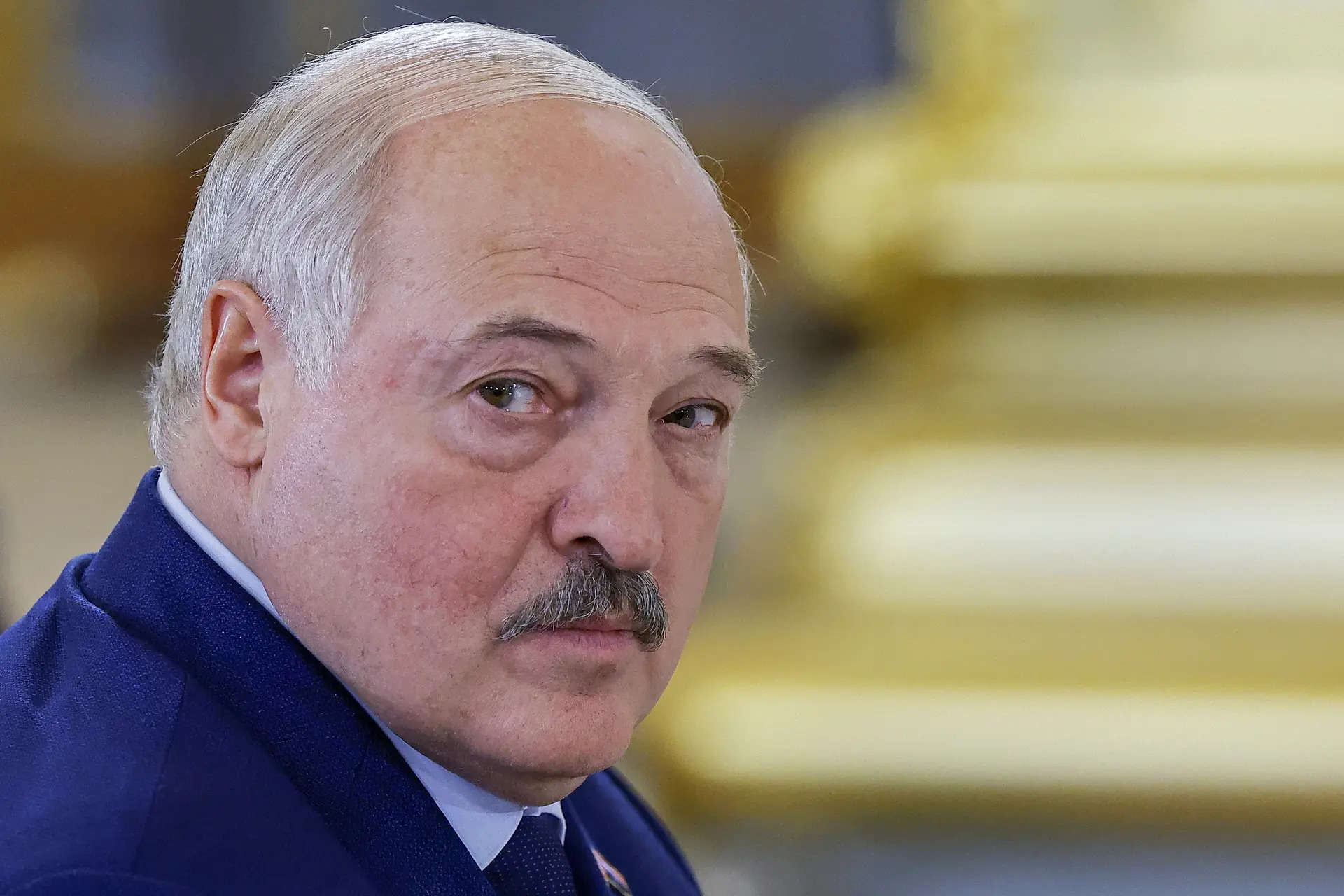 <p>FILE - Belarusian President Alexander Lukashenko attends a meeting of the Supreme Eurasian Economic Council of the Eurasian Economic Union at the Kremlin in Moscow, Russia, on May 8, 2024. Dozens of Nobel Prize laureates are calling in an open letter on Belarus' authoritarian President Alexander Lukashenko to free all the country's political prisoners, following the release this month of 18 who are seriously ill. (Evgenia Novozhenina/Pool Photo via AP, File)</p>