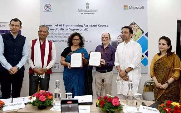 Microsoft AI Programming Assistant course to be introduced at 15 NSTIs across India – ET Government