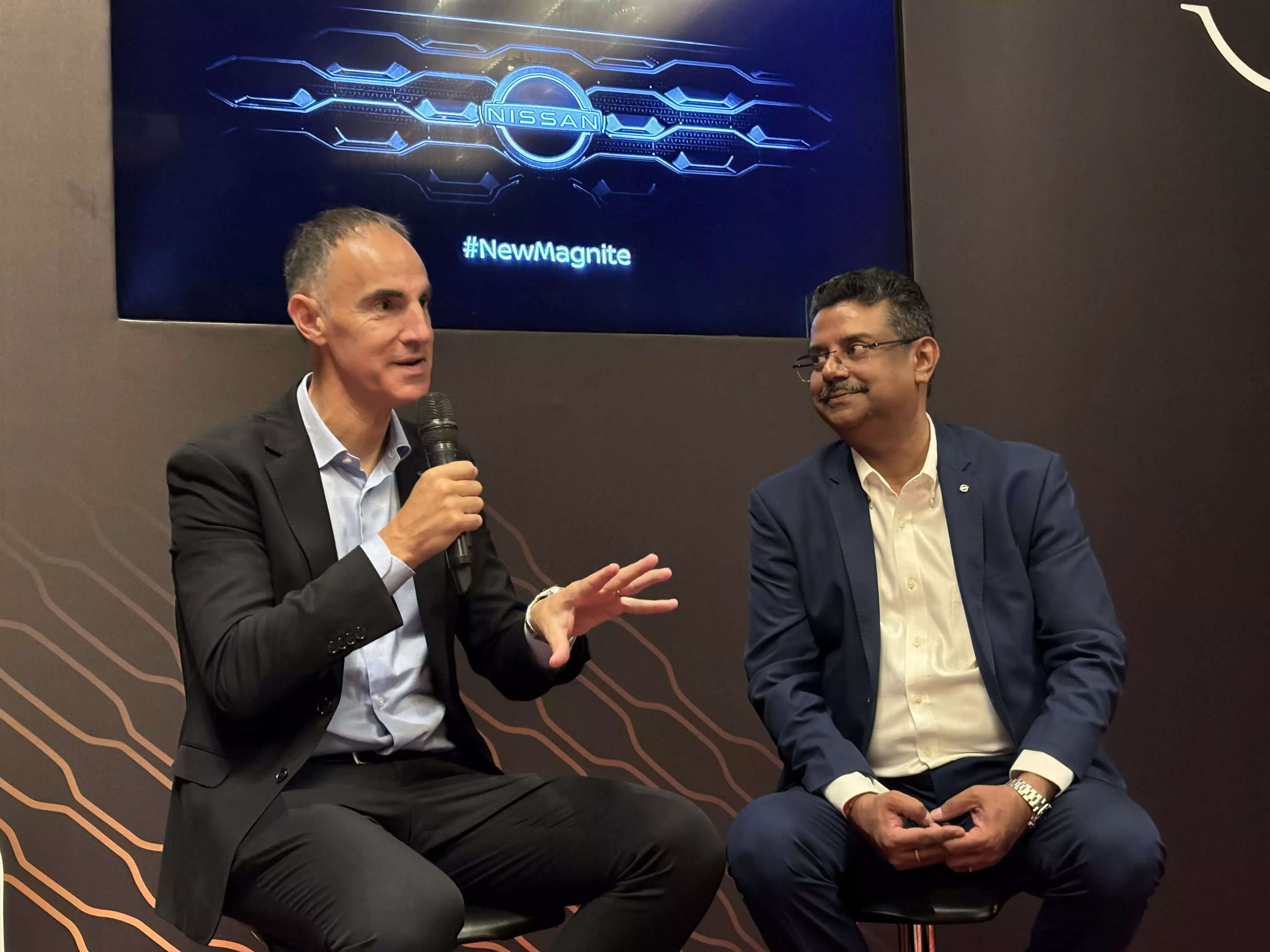 <p>Frank Torres, Divisional Vice President of AMIEO Regions & President-Nissan India Operations; and Saurabh Vatsa, MD, Nissan Motor India</p>