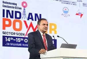 <p>Secretary, Ministry of New and Renewable Energy, Prashant Kumar Singh speaks at the brainstorming conclave organized by the CEA in New Delhi on Monday.</p>