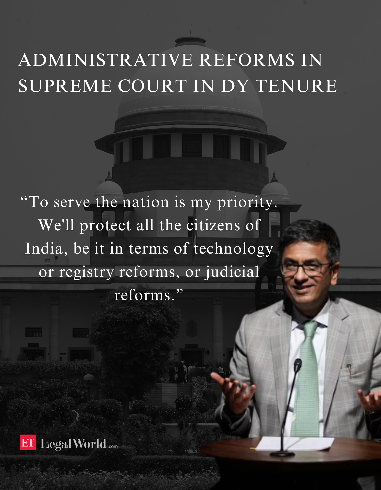 <p>DY Chandrachud has prioritized making justice more accessible and transparent in his tenure</p>