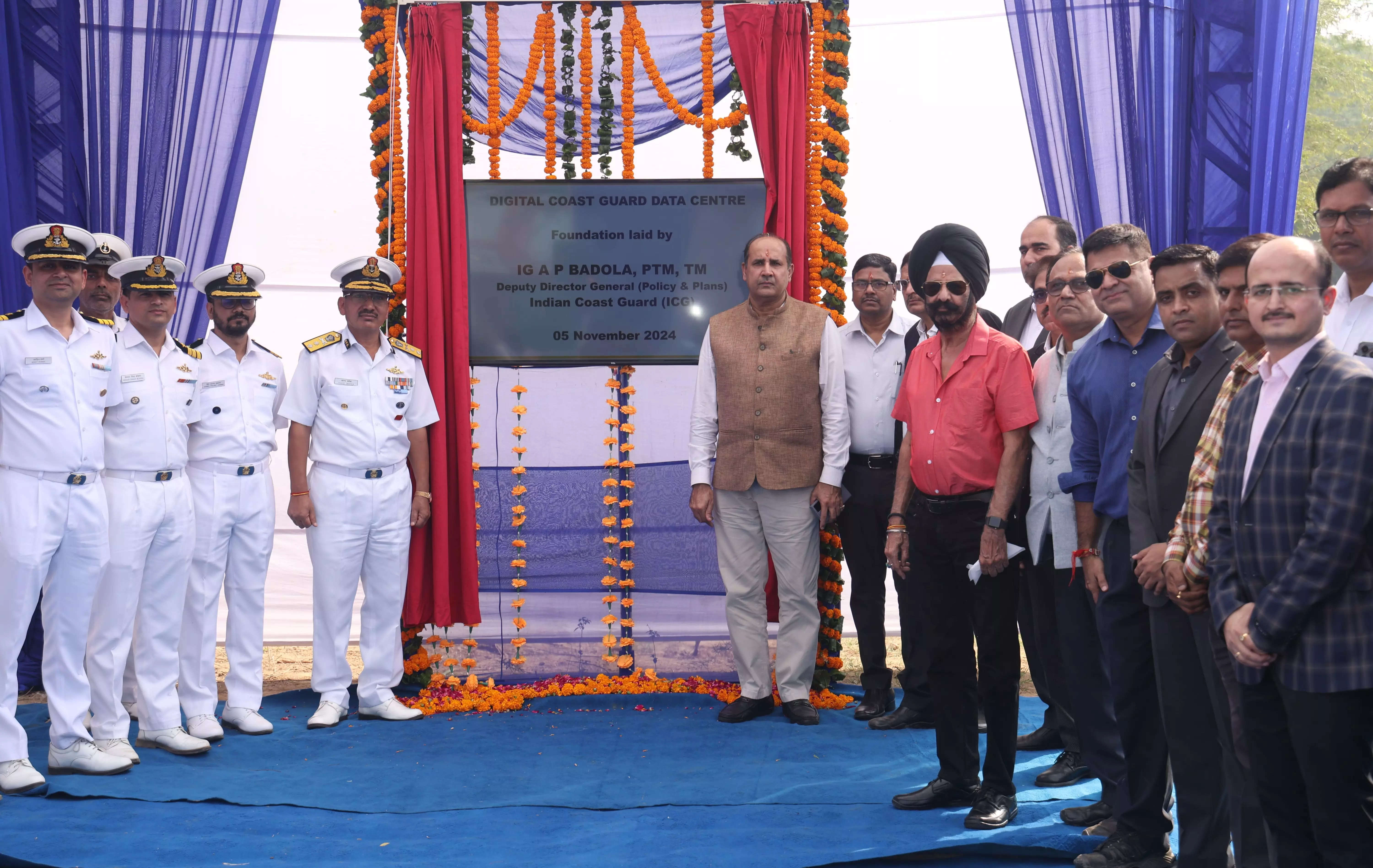 <p>Deputy Director General (Policy & Plans), Indian Coast Guard (ICG), Inspector General (IG) Anand Prakash Badola laid the foundation stone for the tier-III data center of Project Digital Coast Guard (DCG) at Mahipalpur, New Delhi.</p>