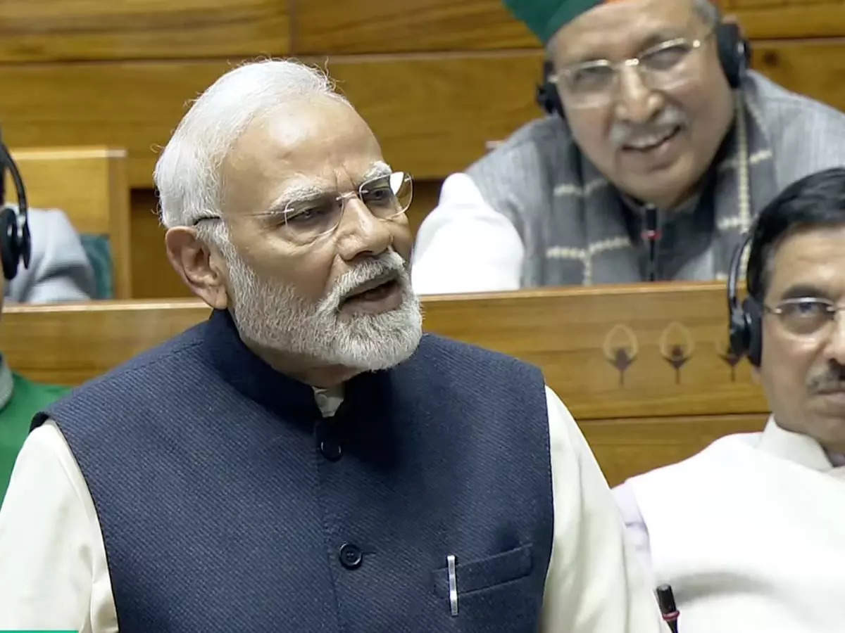 <p>PM Modi in Lok Sabha</p>