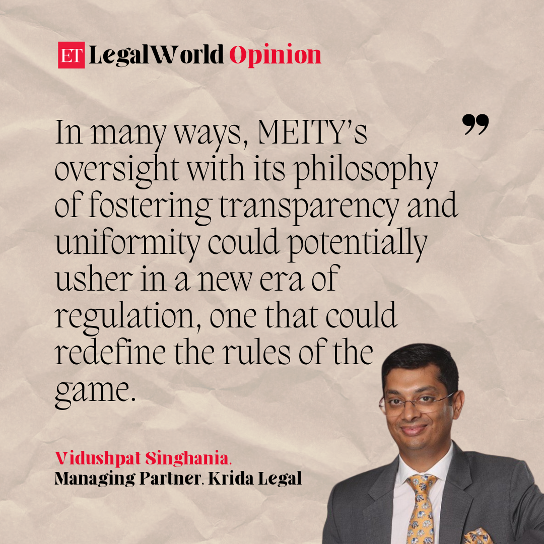 <p>Vidushpat Singhania, Managing Partner and Ishita Kohli, Legal Associate, Krida Legal write on 