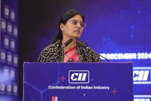 <p>MoS Health and Family Welfare Anupriya Patel addresses the 21st Health Summit of the Confederation of Indian Industry (CII), in New Delhi on Thursday.</p>