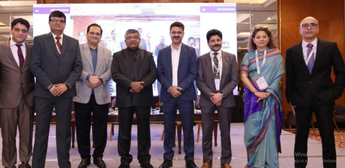 <p>ACOS Governing Council members with Guests (L to R) Sachin Kalra, Sameet Gambhir, Manoj Kumar Singh, Ravi Shankar Prasad, Parvesh Kheterpal, Goviind Vijay, Sampadaa Narang and Pathik Arora</p>