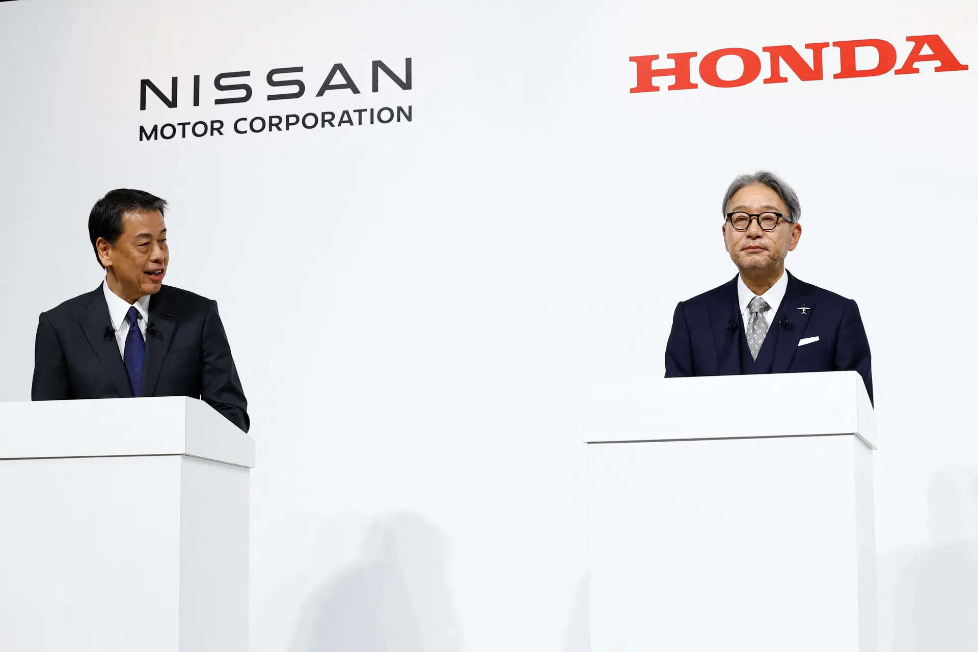 

<p>Makoto Uchida, Director, Representative Executive Officer, President and CEO of Nissan Motor Corporation and Toshihiro Mibe, Director, President and Representative Executive Officer of Honda. </p>
<p>“/><figcaption class=