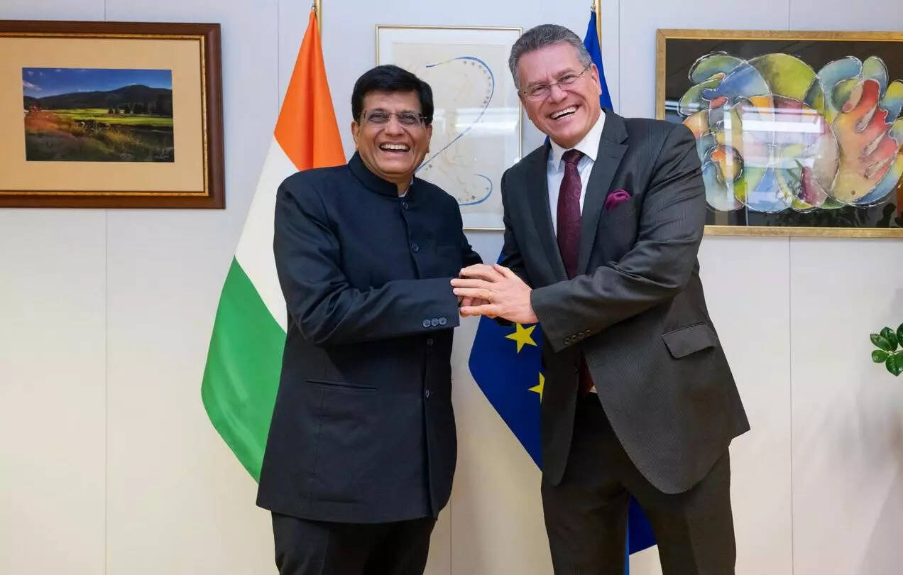 <p>Union Minister for Commerce and Industry Piyush Goyal met with European Commissioner for Trade and Economic Security Maroš Šefčovič for a high-level dialogue on January 18-19 in Brussels. </p>