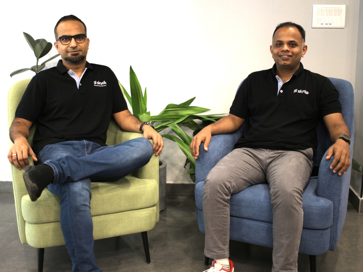 <p>Skydo founders Movin Jain and Srivatsan Sridhar</p>