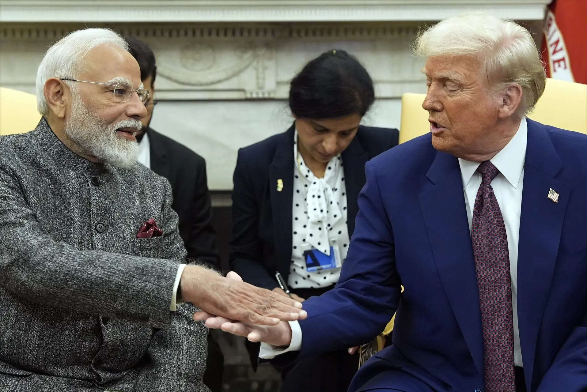 <p>President Donald Trump meets with India's Prime Minister Narendra Modi in the Oval Office of the White House, in Washington. (AP/PTI)</p>